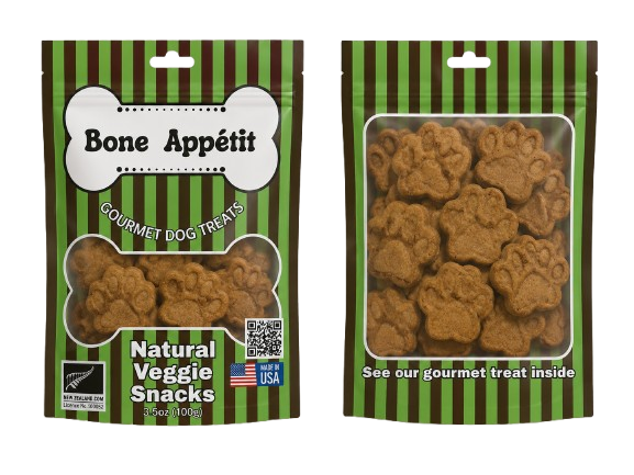 #A Bone Appétit® Peanut Butter Banana Bread Bites™